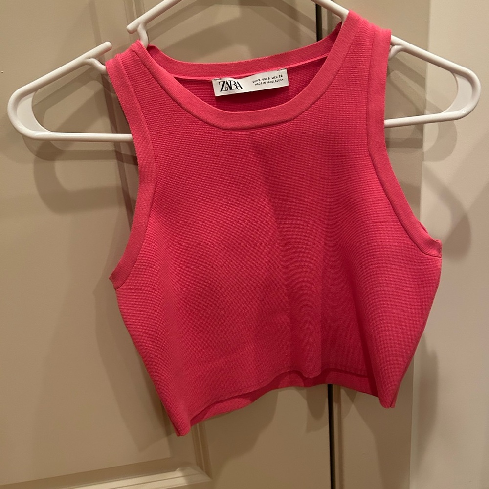 Zara Sleeveless Crop Top